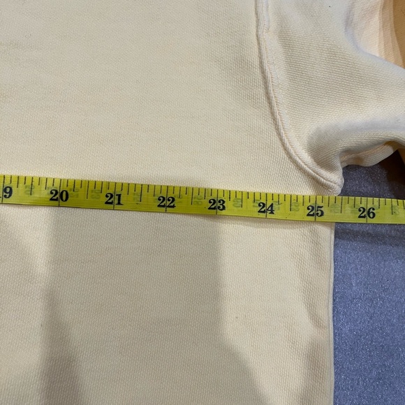 [XL]Comfort Colours Yellow Smiley Face ‘Be Happy’ Men's Sweatshirt Crew Neck - Picture 5 of 8